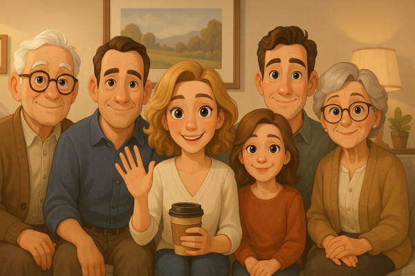 Sarah und Tom Familie